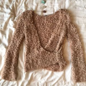 fluffy free people sweater